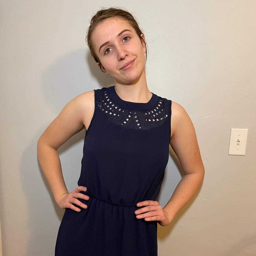 Cut out Blue Dress | M | Collective Concepts